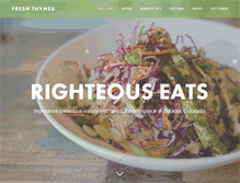 Tablet Screenshot of freshthymeseatery.com